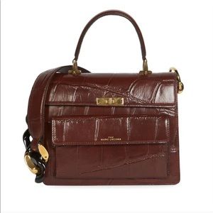 Marc Jacobs Uptown Bag - Brown Croc Embossed Bag